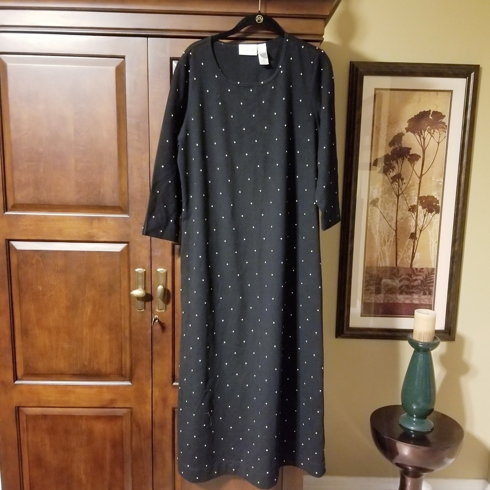 Liz Claiborne Liz & Co Black Dress Size Large